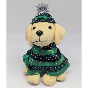 Raising Canes NYC Rockefeller Center Tree 8" Plush Dog Stuffed Animal Christmas